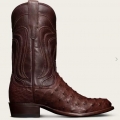 Tecovas Free Shipping Men's The Wyatt-Mahogany Ostrich Tecovas Free Shipping Men's The Wyatt-Mahogany Ostrich