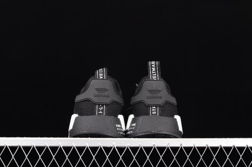 New Stylish Adidas NMD_RI.V2 Japanese Black White H01928 Running Shoes ...